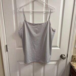 Ann Taylor Light Gray Stretch Camisole Top XXL